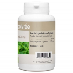 Menthe Poivrée 250 mg x 200 gélules