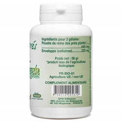 Reine des prés Bio - 400 mg x 200 gélules végétales