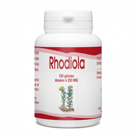 Rhodiola  Extrait à 3% salidrosides  - 250mg x 100 gélules végétales