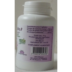 Curcuma + poivre noir - 300 mg x 200 gélules végétales