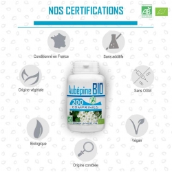 Aubépine Bio  -  400 mg x 200 comprimés