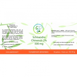 Schisandra Chinensis (2% schisandrine) - 500 mg x 90 gélules
