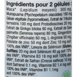 Energie Virile - 60 gélules végétales de 555 mg