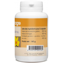Bourrache-Onagre - 500 mg x 200 capsules marines
