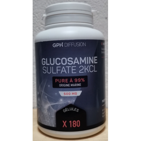 Glucosamine Sulfate 2KCL - 500 mg x 180 gélules