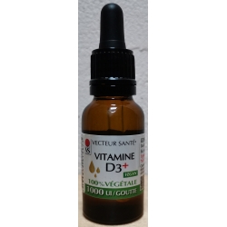 Vitamine D3 + naturelle Vegan -  20 ml