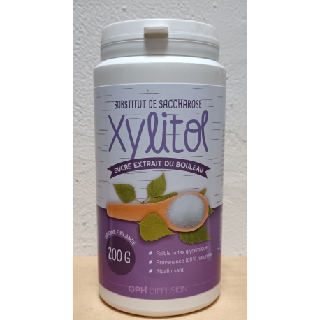 XYLITOL - Substitut du saccharose - Extrait du bouleau  -  200g