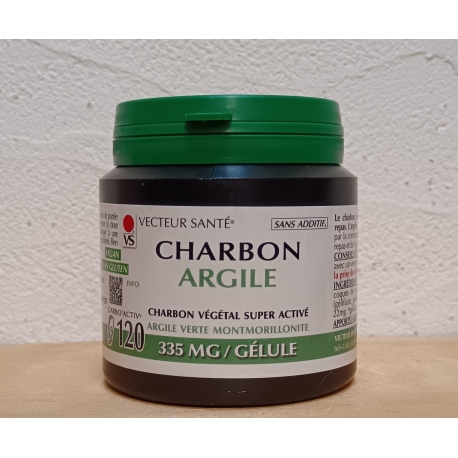Charbon Super Activé - Argile verte 120 gélules