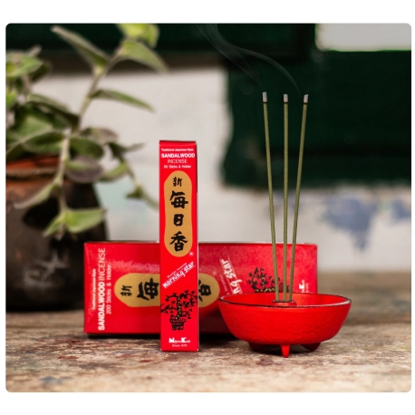 Encens Traditionnel Japonais  "Bois de Santal" [Sandalwood] - 50 bâtonnets