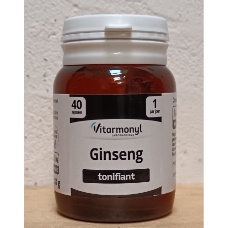 Tonifiant - Ginseng  -  40 gélules d'origine marine