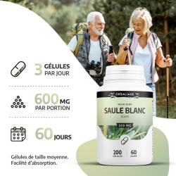 Saule Blanc - 200 gélules x 200 mg