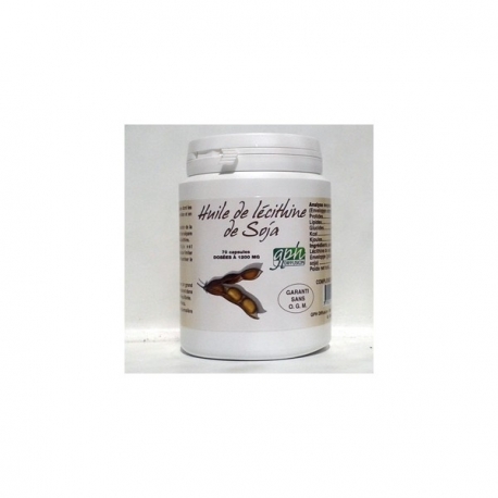 Huile de Lécithine de Soja - 70 caps x 1200 mg