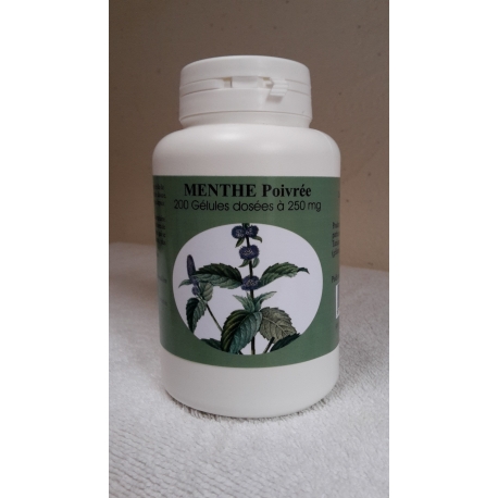 Menthe Poivrée 250 mg x 200 gélules