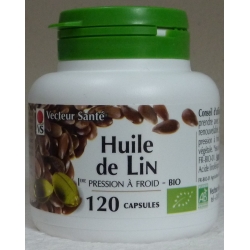 Huile de Lin Bio -  120 capsules