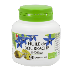 Huile de Bourrache 90 capsules à 500 mg